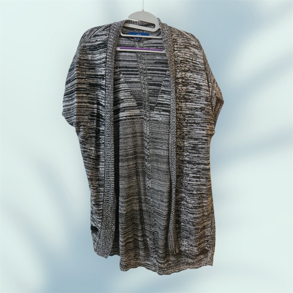Apt. 9 Women's Black and White Cardigan